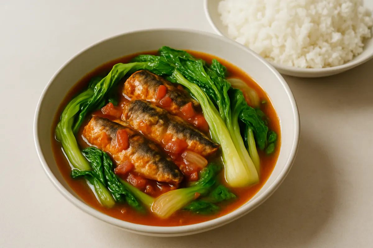 Illustration of Ginisang sardinas sa pechay