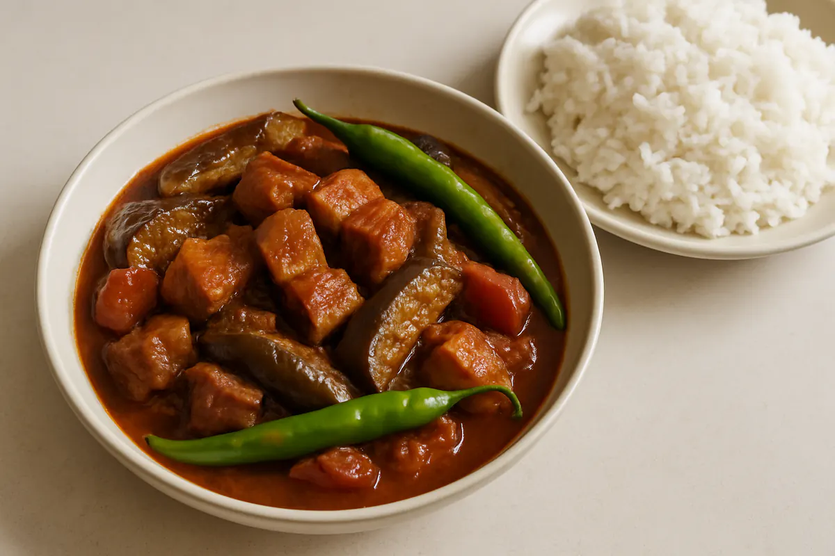 Illustration of Binagoongang baboy