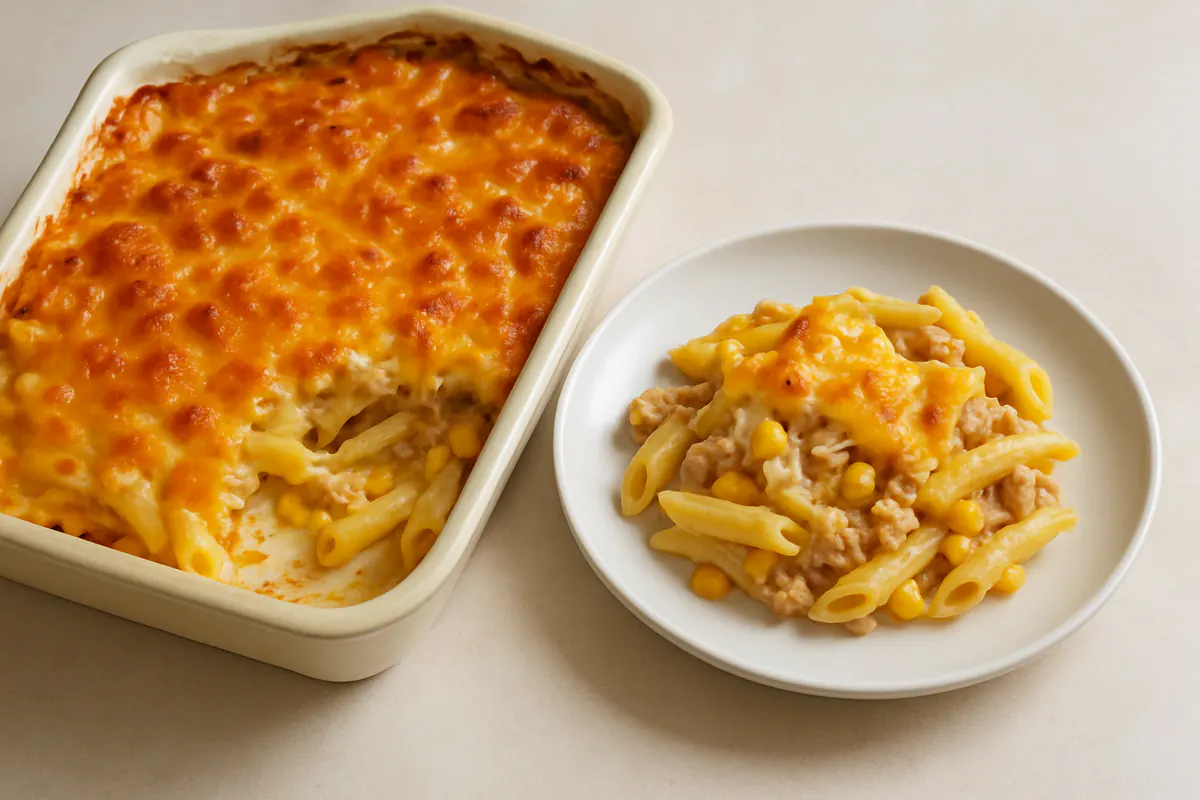 Illustration of Tuna pasta bake